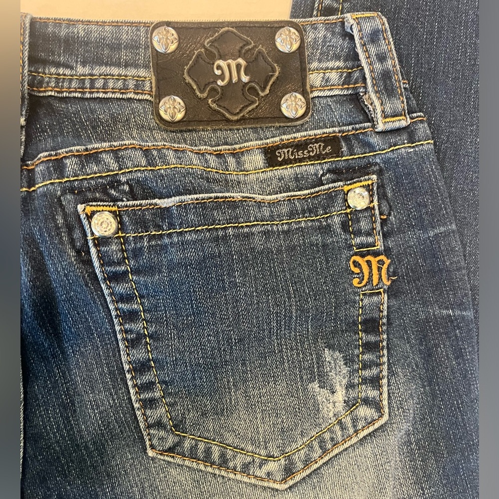Miss Me Signature-Rise Ankle Skinny Jeans Size 30